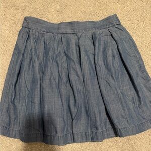 American Eagle Outfitters Mini Skater Skirt Size Small Blue Jean‎ color Soft